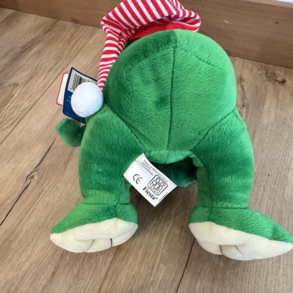 VTG‎ New Fiesta "Feliz" Bean Bag Frog & Babies Plush Christmas Santa - Picture 6 of 9
